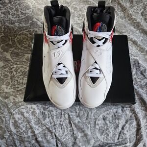 Air Jordan 8 Retro Bugs Bunny 2025 White Red Black DS Authentic Christmas